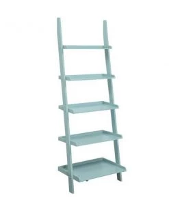 Convenience Concepts 8043391SF American Heritage Bookshelf Ladder; Sea Foam - 72 x 14 x 24 in.