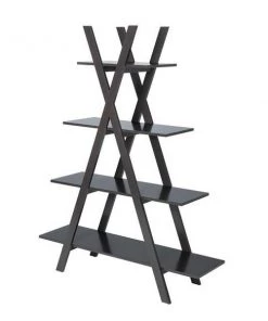Convenience Concepts 203060ES Oxford - A Frame Bookshelf in Espresso