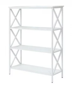 Convenience Concepts 161844WFW Tucson 4 Tier Bookcase; White