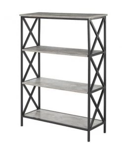 Convenience Concepts 161844C1 Tucson Bookcase; Faux Birch - 4 Tier