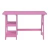 Convenience Concepts 090107PK Designs2Go Trestle Desk - Pink
