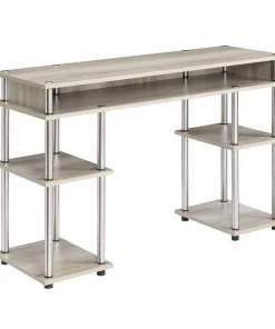 Convenience Concepts 131436IW Designs2Go No Tools Student Desk; Soft Sand - 47.25 x 15.75 x 30 in.