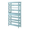 Convenience Concepts 203051SF Oxford 5 Tier Bookcase with Drawer; Sea Foam - 59.75 x 11.75 x 31.5 in.