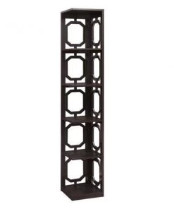 Convenience Concepts 203280ES Omega 5 Tier Corner Bookcase; Espresso - 12 x 12 x 63.75 in.
