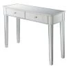 Convenience Concepts 413372LFSSGold Coast Mirrored Desk