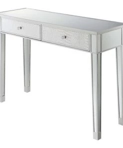 Convenience Concepts 413372LFSSGold Coast Mirrored Desk
