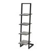 Convenience Concepts 131499C1BL Designs2Go 4 Tier Ladder Bookshelf; Faux Birch & Black - 13.5 x 13 x 56 in.
