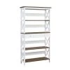 Convenience Concepts 203051WDFTW Oxford 5 Tier Bookcase with Drawer - 31.5 x 11.75 x 59.75 in.