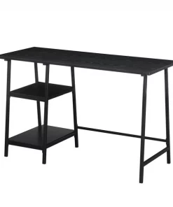Convenience Concepts 303107BLBL Designs2Go Trestle Wood Metal Desk