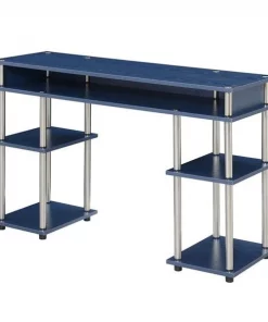 Convenience Concepts 131436CBE Designs2Go No Tools Student Desk; Cobalt Blue