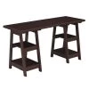 Convenience Concepts 090207ES 47 x 20 x 29 in. Designs2Go Double Trestle Desk; Espresso