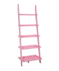 Convenience Concepts 8043391PK 25 x 15.5 x 72 in. American Heritage Bookshelf Ladder; Pink