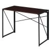 Convenience Concepts 090111ESBLEL 39.5 x 19.75 x 29.5 in. Xtra Folding Desk with Charging Station; Espresso & Black