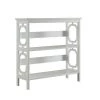 Omega 203240W 3 Tier Bookcase; White - 31.5 x 11.75 x 32.5 in.