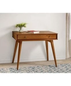 Weatherbest Eco Flex Furniture MD1109 Mid-Century Desk; Castanho