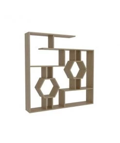 Decorotika TMR52BC09 52.7 x 8.6 x 52.7 in. Tamara Geometric Bookcase - Sapphire Oak