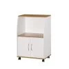 Made-To-Order Microwave Cart-Beech