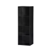 Hodedah HID24 BLACK Four Shelf Bookcase - Black