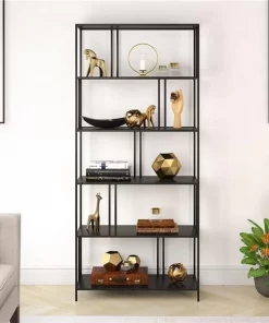 Henn & Hart BK0346 Ernest Blackened Bronze Bookcase