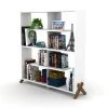 Homedora HD-ON20RF-170201 Kipp Bookcase; Walnut & White