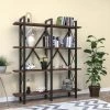 Homedora HD-ON20EV-CU-WLNT Cunda Bookcase; Walnut