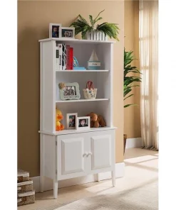 KB BK120 58 x 29 x 12 in. Tall Bookcase - White