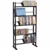 Latestluxury Multimedia Rack 230 CD; 150 DVD & 185 Blue Ray; Wood & Metal