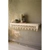 Kalalou CCG1505 7 x 45 x 10 in. Hand Carved Wooden Shelf