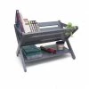 Lipper International 522G Kids Book Caddy with Shelf; Grey