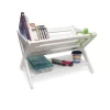 Lipper International 522W Kids Book Caddy with Shelf; White