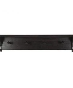 Little Colorado 1234ESPNC 6 x 28 x 5 in. Peg Shelf - Espresso with no Cutouts