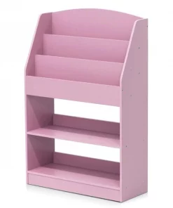 Highkey Kidkanac Magazine & Bookshelf with Toy Storage; Pink