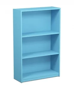 Furinno 14151R1PI JAYA Simple Home 3-Shelf Bookcase - Pink