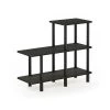 Furinno 18136EX-BK Turn-N-Tube 3-Tier Cube Ladder Shelf; Espresso & Black - 31.50 x 27.83 x 11.61 in.