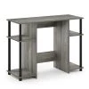 Furinno 15112GYWBK 15112 JAYA Compact Computer Study Desk; French Oak Grey & Black
