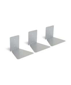 Umbra 1005073-560 Conceal Floating Bookshelf; Large - Silver - Set of 3