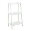 New Ridge Home Goods 2027-WHT Dunnsville 3-Tier Ladder Shelf - White