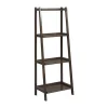 New Ridge Home Goods 2025-ESP Dunnsville 4-Tier Ladder Shelf - Espresso