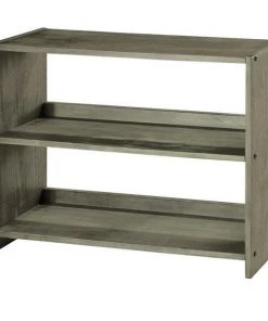 Supplier PD-790E-AG Louver Small Bookcase In Antique Grey Finish