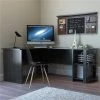 Ryan Rove RR1046-WS Kristen Corner L-Shaped Computer Desk in Black
