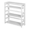 Niche FF3430WH 34 in. Flip Flop High Folding Bookcase; White