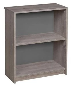Niche NL2SBKLT Niche Lux 2 Shelf Bookcase; Latte