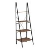 Niche NSBC7224UW 72 in. Soho Ladder Bookcase; Urban Walnut
