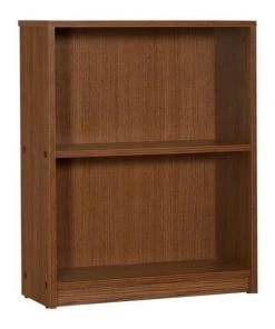 Niche NL2822SBKWN Niche Lux 28 in. 2 Shelf Bookcase - Walnut