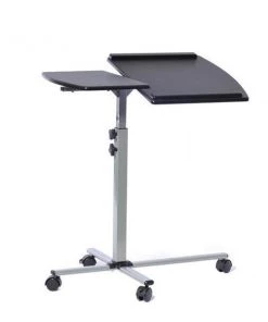 Techni Mobili RTA-B003-GPH06 Rolling Adjustable Laptop Cart; Graphite - 30-35 x 29.5 x 17.5 in.