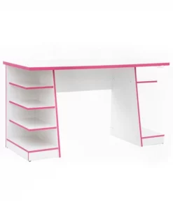 Techni Sport RTA-TS91D-WHT Jango Gaming Desk with Storage; White