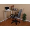 Magic Plastics, Inc. RTA Home & Office T1D-121 30.5 x 48.5 x 21 in. Tier One Designs Clear Glass Corner Computer Desk