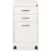 Newestedition 19 in. 3 Drawer Pedestal File - White