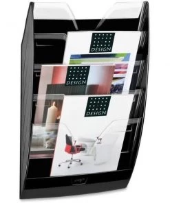 Roomfactory Crystal Dividers File Wall Rack - Black