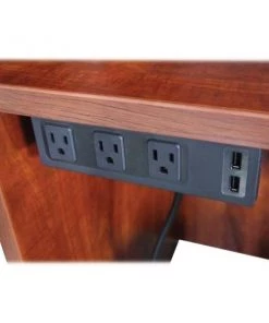 Upgrade AC Power Center Outlet Under Plastic Desk - Black